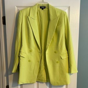 Express Women's Lime Blazer